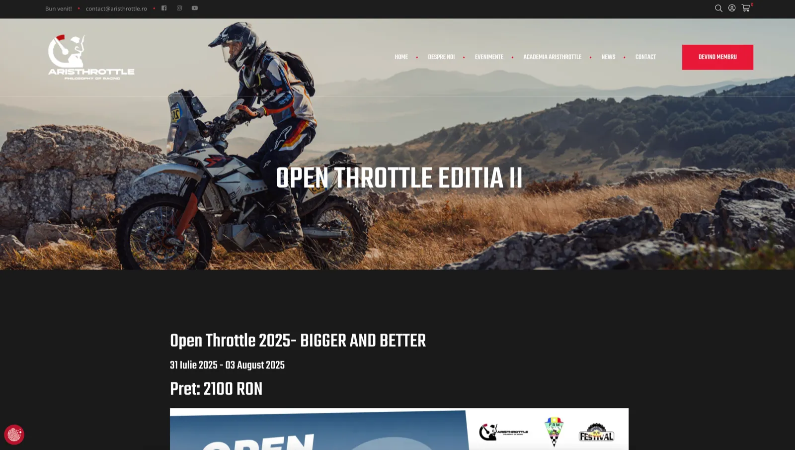 Aristhrottle Events